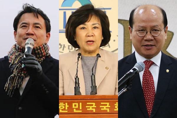 [사진=왼쪽부터 김진태, 김순례, 이종명 자유한국당 의원 페이스북]