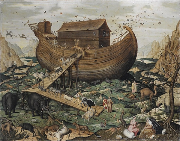 아라랏산의 노아의 방주 (사이먼 드 밀레 작, 1570)