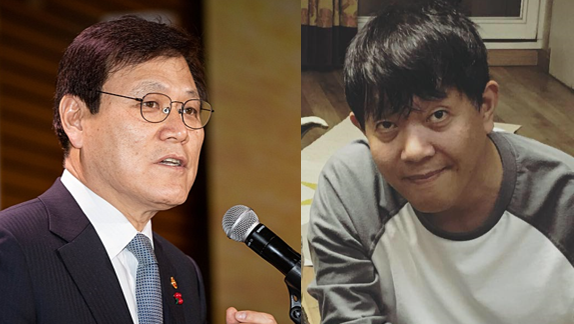 최종구(왼쪽) 금융위원장과 이재웅 쏘카 대표. [사진=금융위, 이애웅 페이스북]