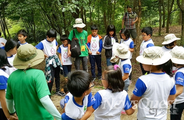 CJ의 아이들과 함께하는 '와숲!' 프로젝트 현장. [사진=CJ]