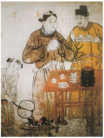 1117년 비차도_장공유 묘 벽화.