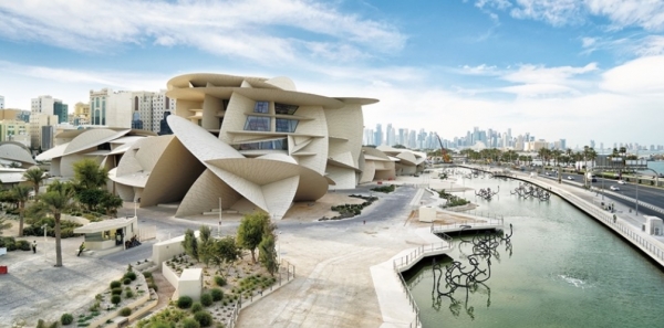 현대건설이 시공해 지난 3월말 오픈한 카타르 국립박물관. [사진=현대건설]