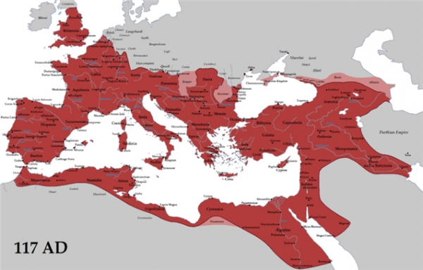 로마 제국 지도. [사진=위키피디아]