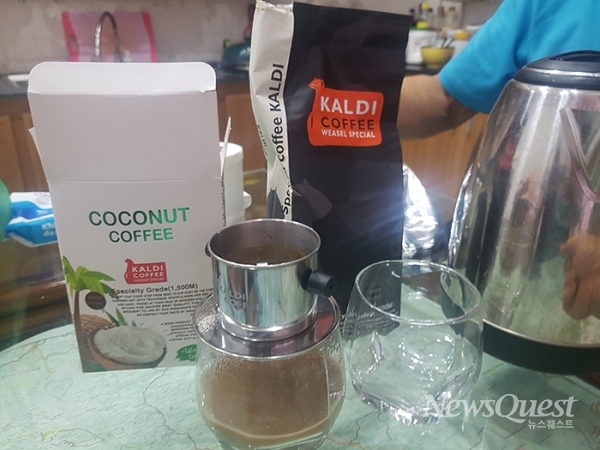한국인이 론칭한 고급브랜드 KALDI Coffee의 드립필터. [사진=석태문 선임연구위원]
