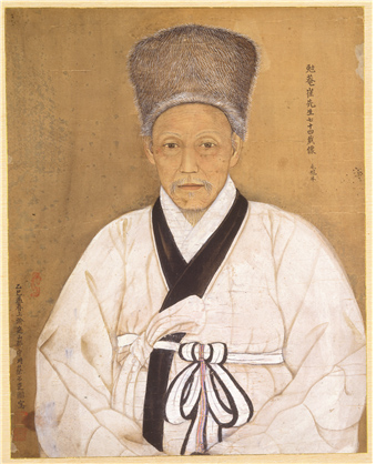 채용신作 '최익현 초상', 1905년, 비단에 채색, 51.5cm×41.5cm, 국립중앙박물관 소장