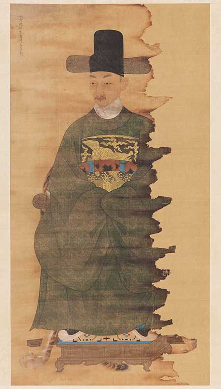 '연잉군 초상', 진재해, 박동보, 1714년, 비단에 먹과 채색, 110.5cm×61.8cm, 국립고궁박물관 소장