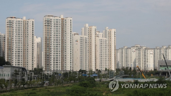 6·17 부동산 대책의 규제를 비껴간 김포 한강신도시 아파트 전경. [사진=연합뉴스]