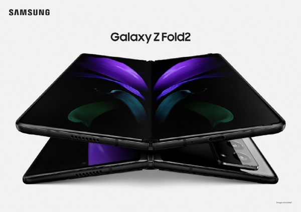 삼성전자의 갤럭시 Z 폴드2 '미스틱 블랙' 색상 제품 이미지. [사진=삼성전자]