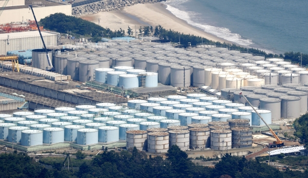 일본 후쿠시마 제1원전 오염수 탱크 [사진=교도통신/연합뉴스]