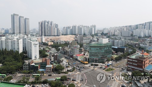 서울 성동구 왕십리역 인근 아파트 단지 모습. [연합뉴스]