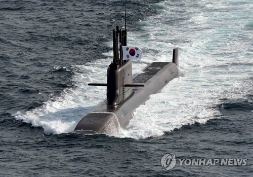 해군의 첫 번째 3000톤급 잠수함 도산안창호함(KSS-Ⅲ). [연합뉴스]