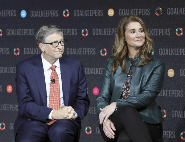 왼쪽부터 빌 게이츠 마이크로소프트의 창업자와 전 아내 멀린다 프렌치 게이츠 [AFP/연합뉴스]