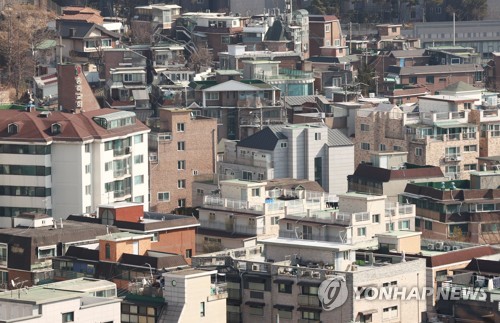 서울 은평구의 한 빌라촌 모습. [연합뉴스]