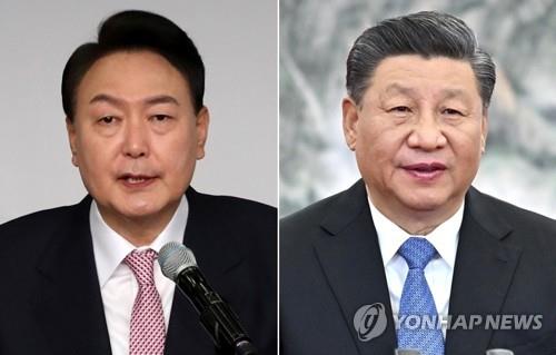 윤석열 대통령(왼쪽) -시진핑 중국 국가주석. [신화=연합뉴스]