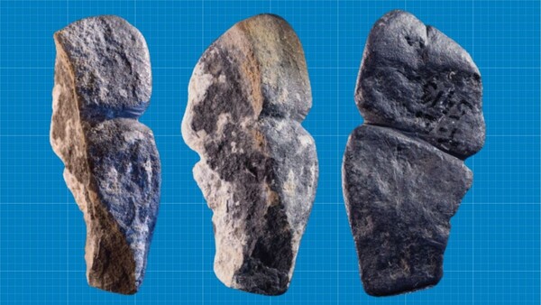 지난 2016년 프랑스 고고학자들이 몽골 북부 항가이 산맥에 있는 톨보르-21 유적지에서 발견한 남근석 모습. 길이가 4.3 센티미터로 목걸이로 사용된 것으로 보인다. [사진=몽골과학아카데미]