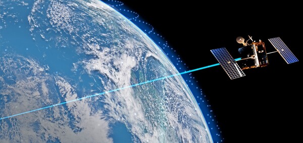 원웹 위성망을 활용한 '저궤도 위성통신 네트워크' 가상도. [한화시스템 제공=뉴스퀘스트]