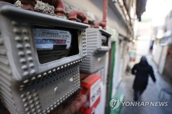 서울 시내 한 주택 가스계량기 모습. [사진=연합뉴스]
