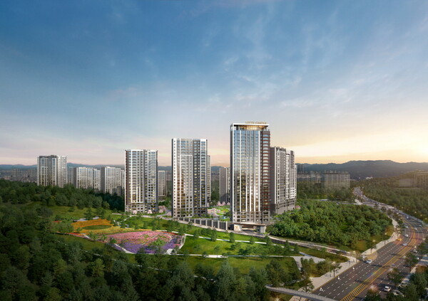 중앙공원 롯데캐슬 시그니처 투시도 [롯데건설 제공=뉴스퀘스트]