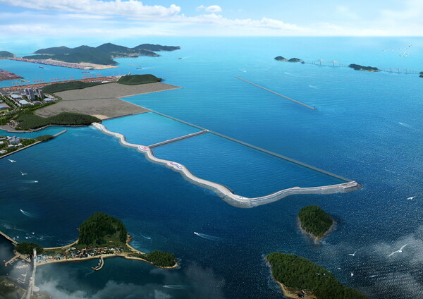 부산항 진해신항 준설토투기장 1공구 조감도 [동부건설 제공=뉴스퀘스트]