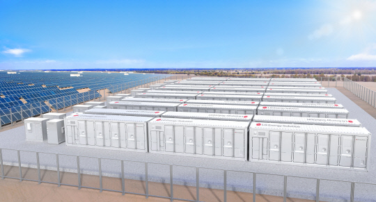 LG에너지솔루션 전력망 컨테이너 제품.[LG에너지솔루션 제공=뉴스퀘스트]