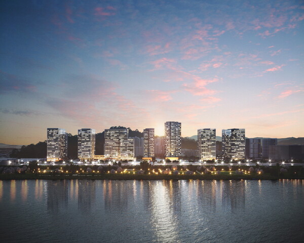 ‘덕은 DMC 에일린의 뜰 한강’ 투시도 [아이에스동서 제공=뉴스퀘스트]