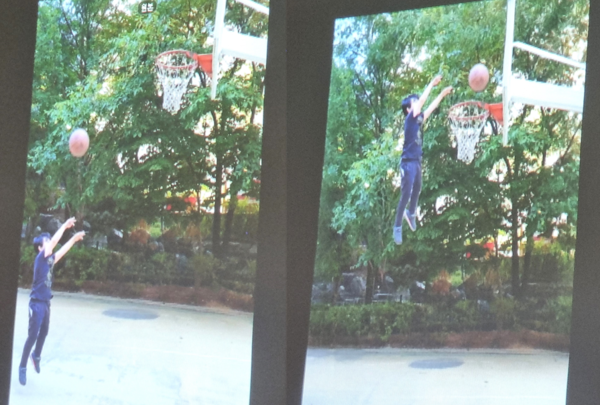 갤럭시 S24의 '생성형 편집'을 활용하면 사진과 알맞는 배경을 추가하거나 사진 속 인물이나 대상을 떼어 개별적으로 편집하는 것이 가능하다. (왼쪽) 편집 전 원본 사진, (오른쪽) 기울기와 인물 편집을 한 사진. [사진=김민우 기자]