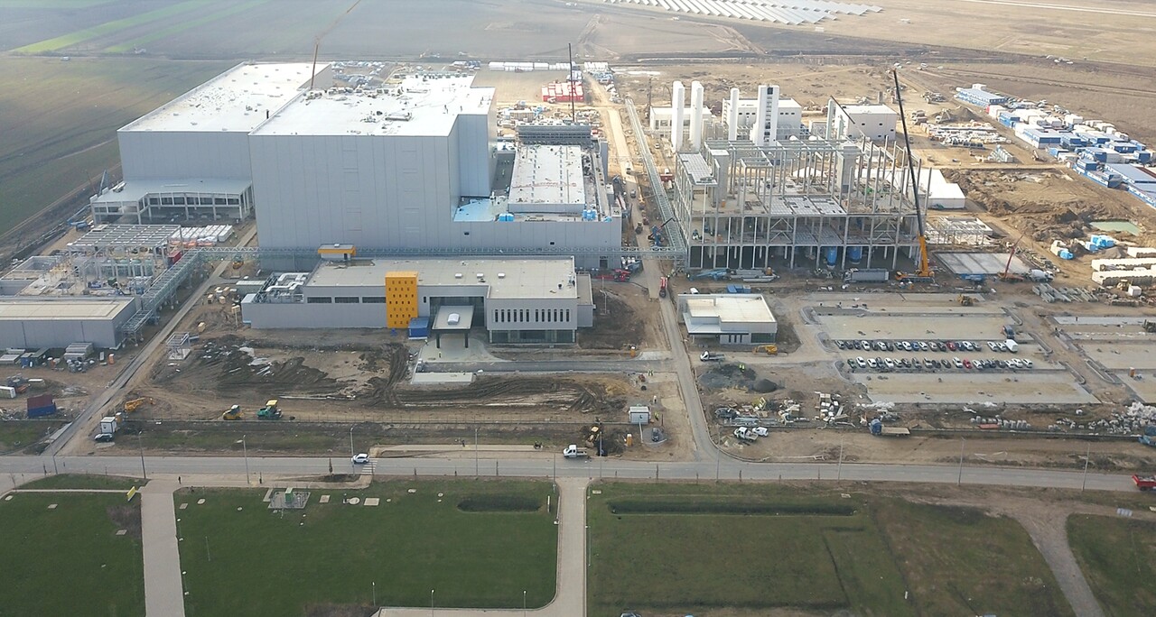 에코프로 헝가리 데브레첸 공장 공사 현장 모습. [에코프로 제공=뉴스퀘스트]