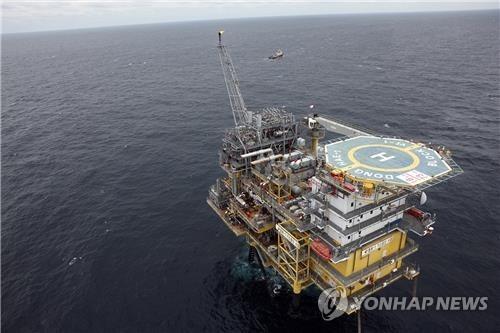 동해 가스전 해상 플랫폼 전경. [사진=연합뉴스]