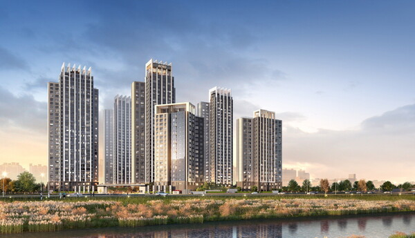 잠실우성4차 주택재건축정비사업 단지 투시도 [DL이앤씨 제공=뉴스퀘스트]