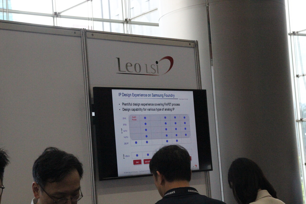  9일 삼성동 코엑스에서 열린 '삼성 파운드리 포럼 2024(Samsung Foundry Forum 2024)'행사 현장. Leo Lsi 부스. [사진=김민우 기자]