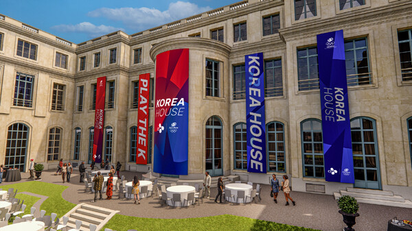 올림픽 기간 파리에 마련되는 코리아하우스 정원. [사진=CJ 제공]