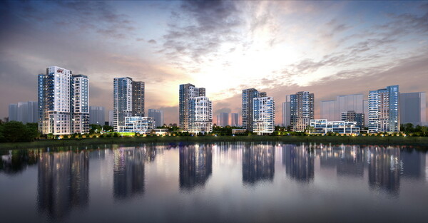 힐스테이트 레이크 송도5차 투시도 [현대건설 제공=뉴스퀘스트]