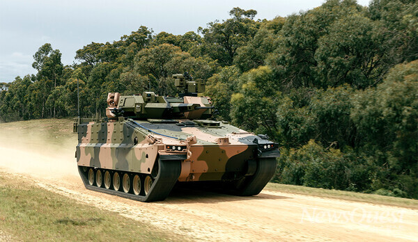 레드백이 시험평가를 받던 당시 모습. [사진=한화에어로스페이스]