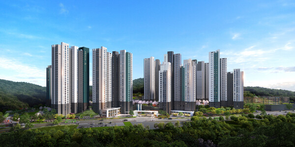 용인 푸르지오 원클러스터 1단지 주경투시도 [대우건설 제공=뉴스퀘스트]