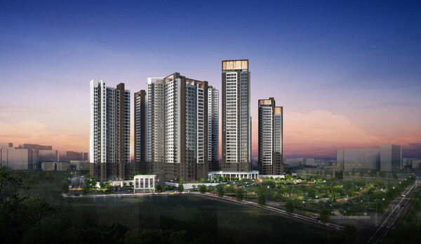 라체르보 푸르지오 써밋 야경 투시도 [대우건설 제공=뉴스퀘스트]