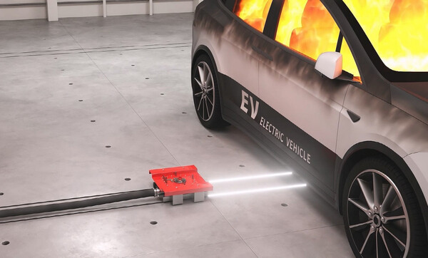 건물용 전기차 화재진압 시스템 [DL이앤씨 제공=뉴스퀘스트]