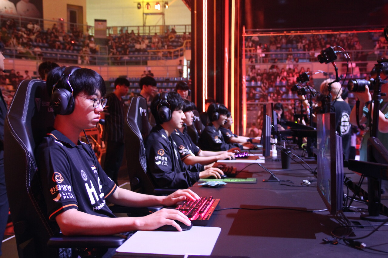한화생명e스포츠가 T1을 꺾고 구단 인수 후 첫 우승을 노린다. [사진=김민우 기자]