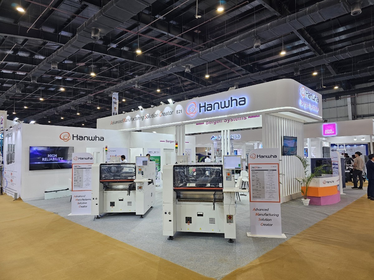 한화정밀기계는 오는 12일(현지시간)까지 멕시코 과달라하라 컨벤션 센터에서 열리는 'SMTA 과달라하라 2024' 전시회에 참가한다. [한화정밀기계 제공=뉴스퀘스트]