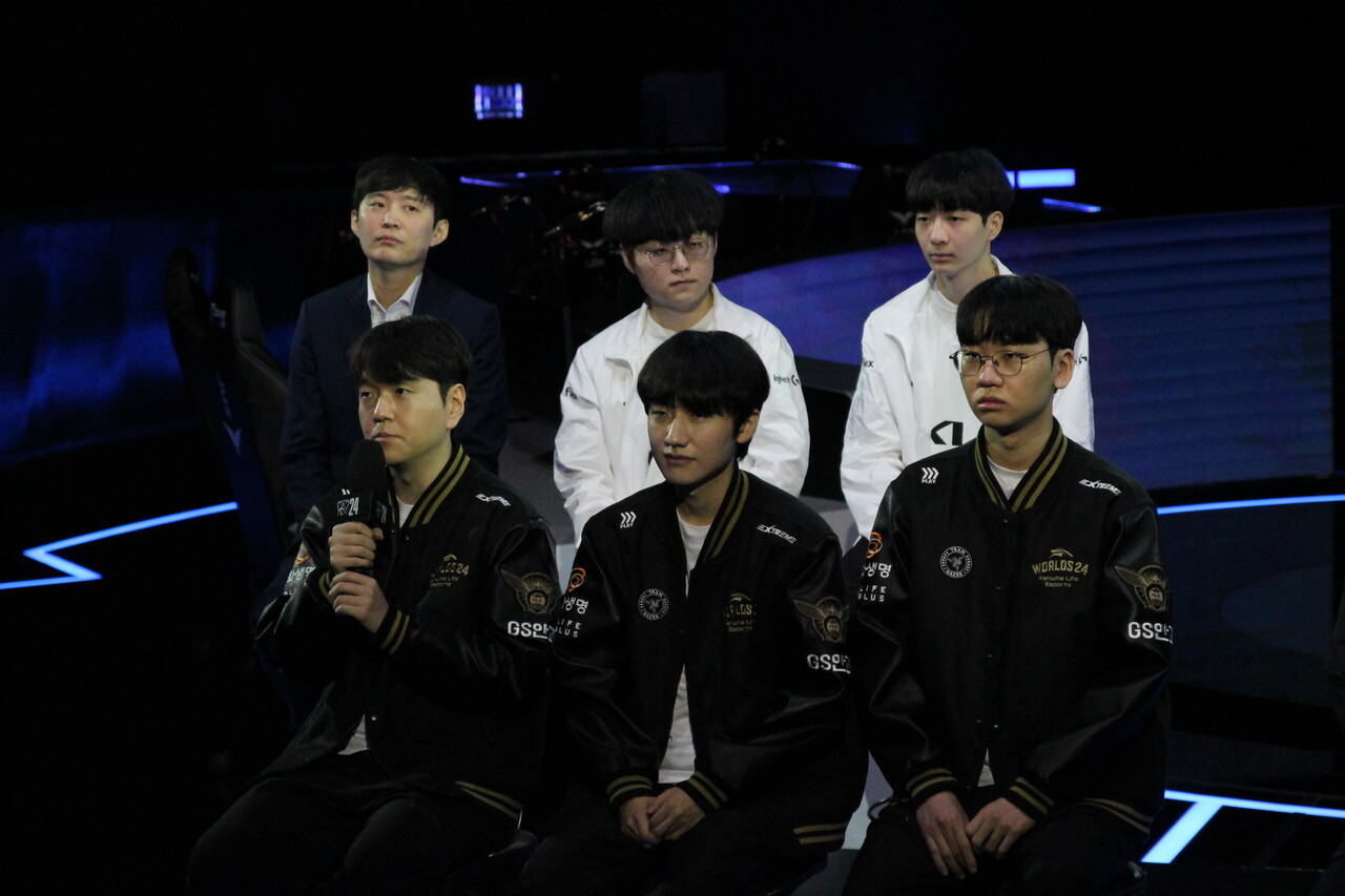 최인규 한화생명e스포츠 감독이 질문에 답변하고 있다. [사진=김민우 기자]