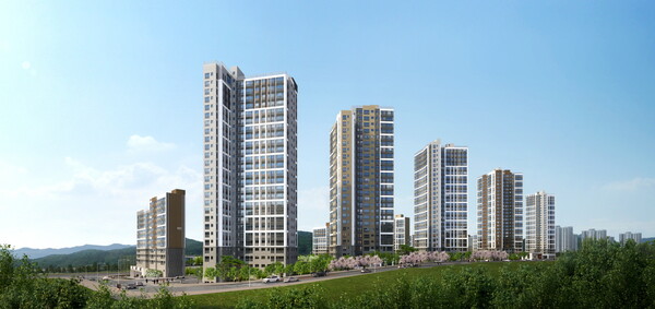 다운2지구 우미린 어반파크 투시도 [우미건설 제공=뉴스퀘스트]