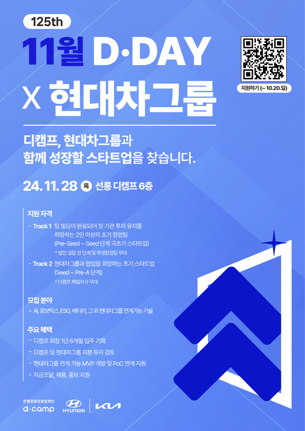 현대차그룹 제로원 – 디캠프 ‘디데이’ 공식 포스터 [현대자동차그룹 제공=뉴스퀘스트]