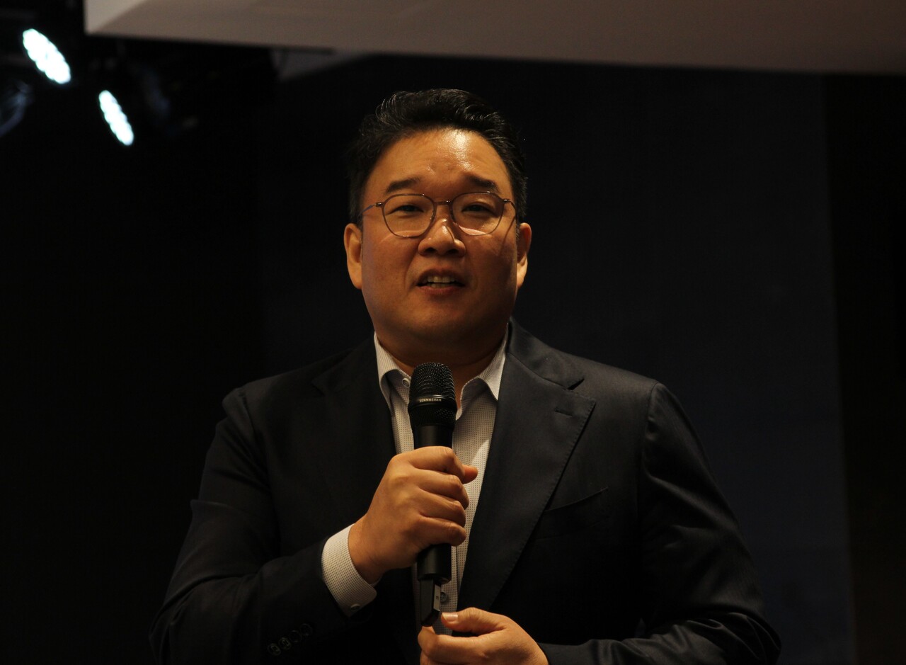 조원우 한국마이크로소프트 대표가 기자들의 질의에 답하고 있다. [사진=김민우 기자]