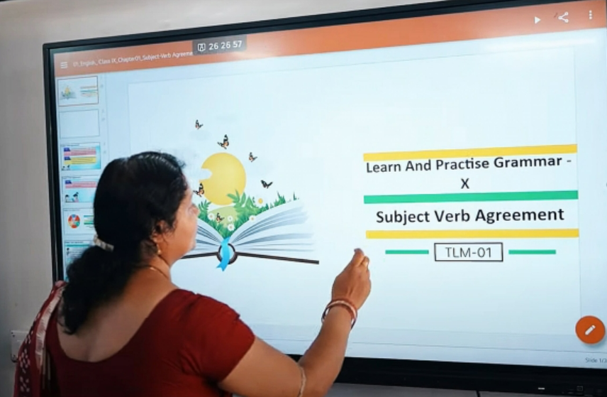 LG전자는 지난해까지 3년간 인도 오디샤(Odisha)주 내 공립 고등학교 2900여 곳에 ‘LG 전자칠판(LG CreateBoard)’ 1만여 대를 공급했다. [LG전자 제공=뉴스퀘스트]