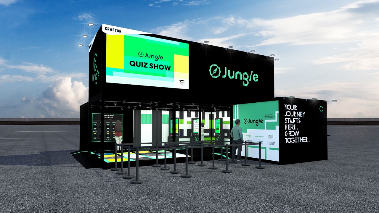 크래프톤은 디지털 인재 양성 프로그램 '크래프톤 정글' 체험 콘텐츠를 '지스타 2024' 야외부스에서 선보인다. [크래프톤 제공=뉴스퀘스트]