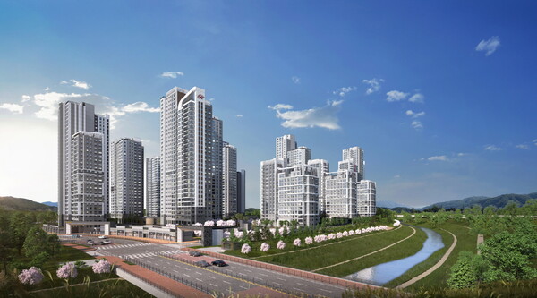 힐스테이트 도안리버파크 2차 투시도 [현대건설 제공=뉴스퀘스트] 