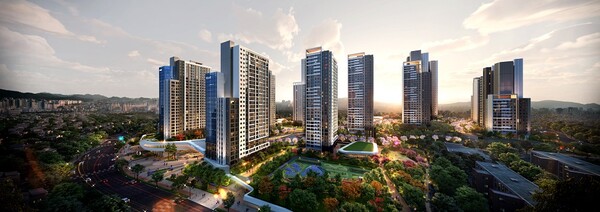 대전 용두동3재정비촉진구역 재개발정비사업 투시도 [HDC현대산업개발 제공=뉴스퀘스트]