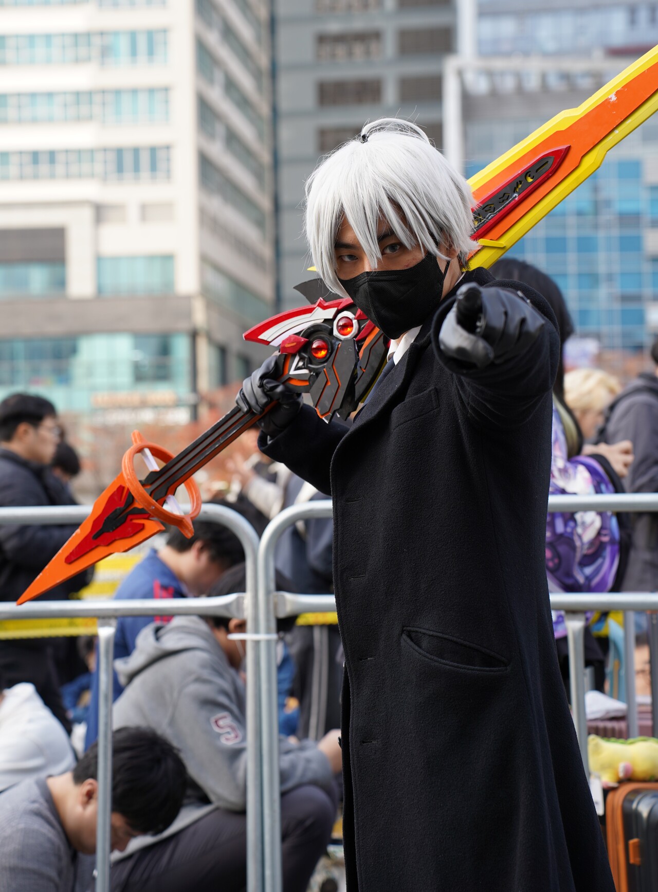 붕괴3rd의 '케빈 카스라나'를 코스프레한 경은결(21)씨. [사진=김민우 기자]