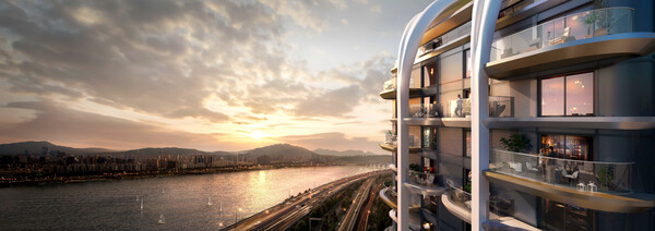 디에이치 한강에서 바라 본 한강 조망 [현대건설 제공=뉴스퀘스트]