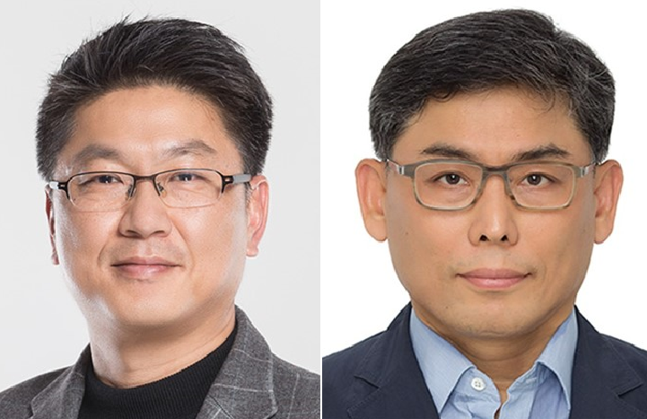 삼성전자가 27일 2025년 정기 사장단 인사를 발표했다. (왼쪽부터) 한진만 신임 삼성전자 DS부문 파운드리사업부장 사장, 김용관 삼성전자 DS부문 경영전략담당 사장. [삼성전자 제공=뉴스퀘스트]