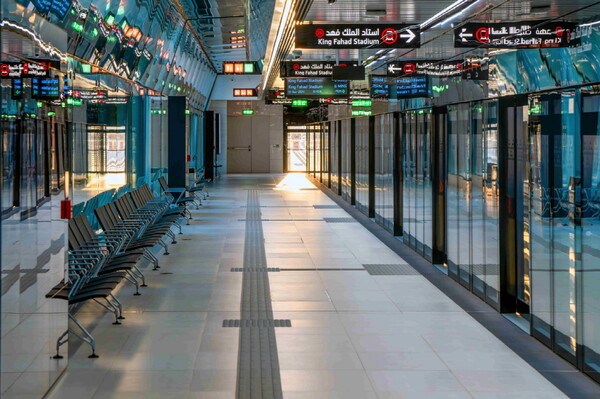사우디 리야드 메트로 역사 내부_플랫폼 [삼성물산 건설부문 제공=뉴스퀘스트]